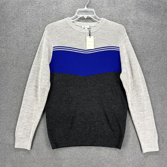 Peter Millar Other - Peter‎ Millar Sweater Mens Medium Gray Blue Crown Crewneck Merino Wool Knit